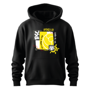 SUDADERA BSC - AMARILLO COMO EL SOL - NEGRA