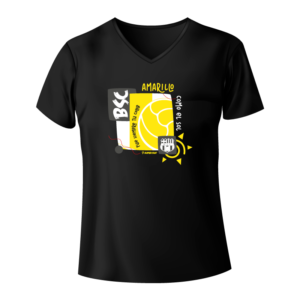 CAMISETA BSC – AMARILLO COMO EL SOL – NEGRA